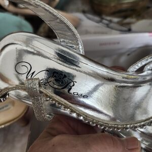Wild Rose Silver Heels